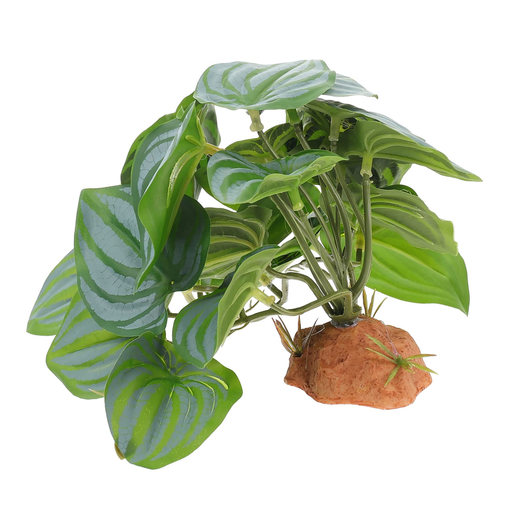 COLLBATH Reptile Fake Plant Decoration Artificial Terrarium Plants for Reptile Tank Durable for Snakes Lizards Frogs and Turtles Inspired
