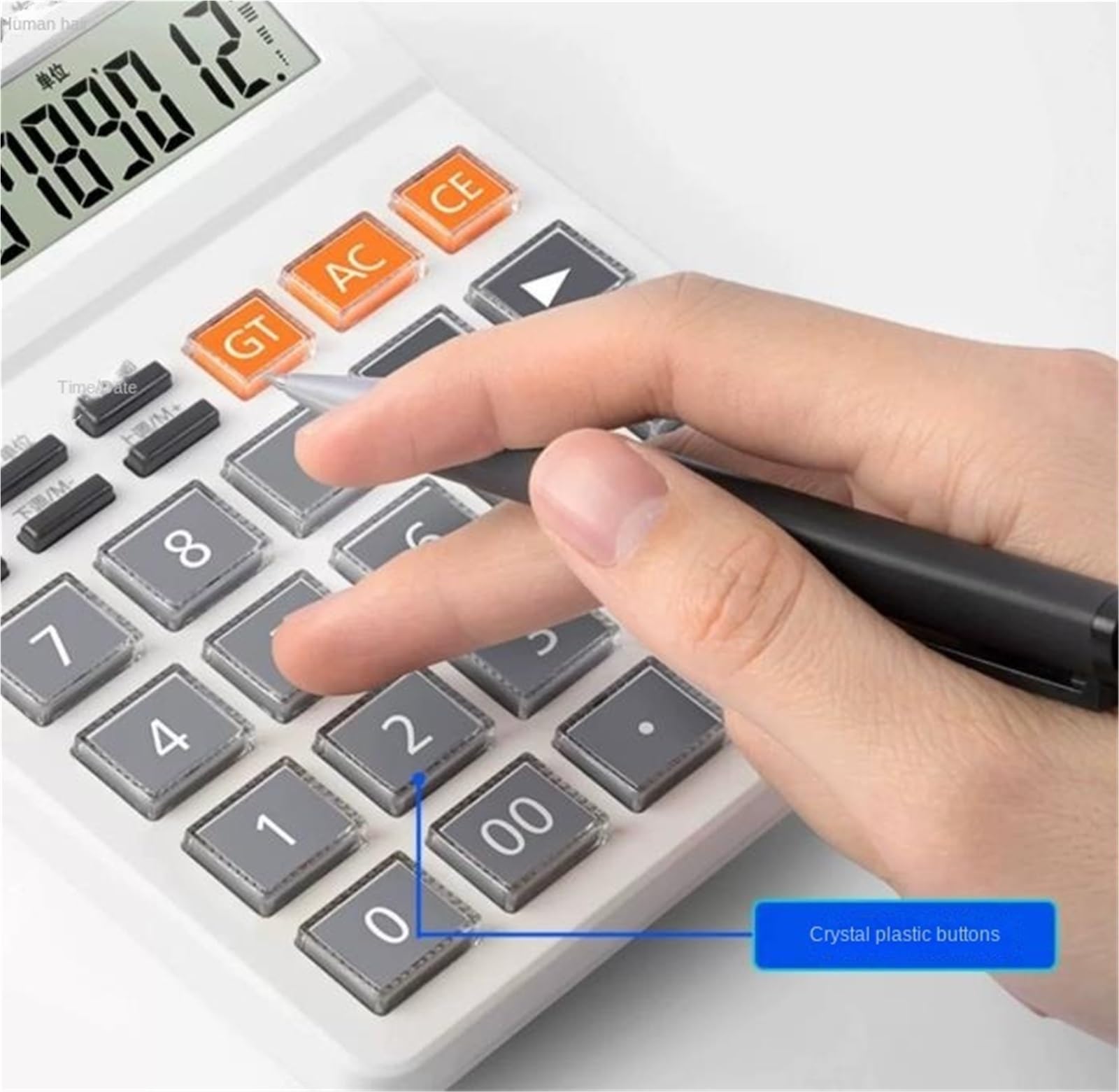 Kalkulatory Kalkulator, Kalkulator Wielofunkcyjny Z 12-cyfrowym Wyświetlaczem, Odpowiedni Do Komputerów Biurowych Przybory Szkolne(White)