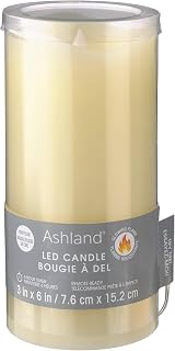 3" x 6" LED Flame Pillar Candle