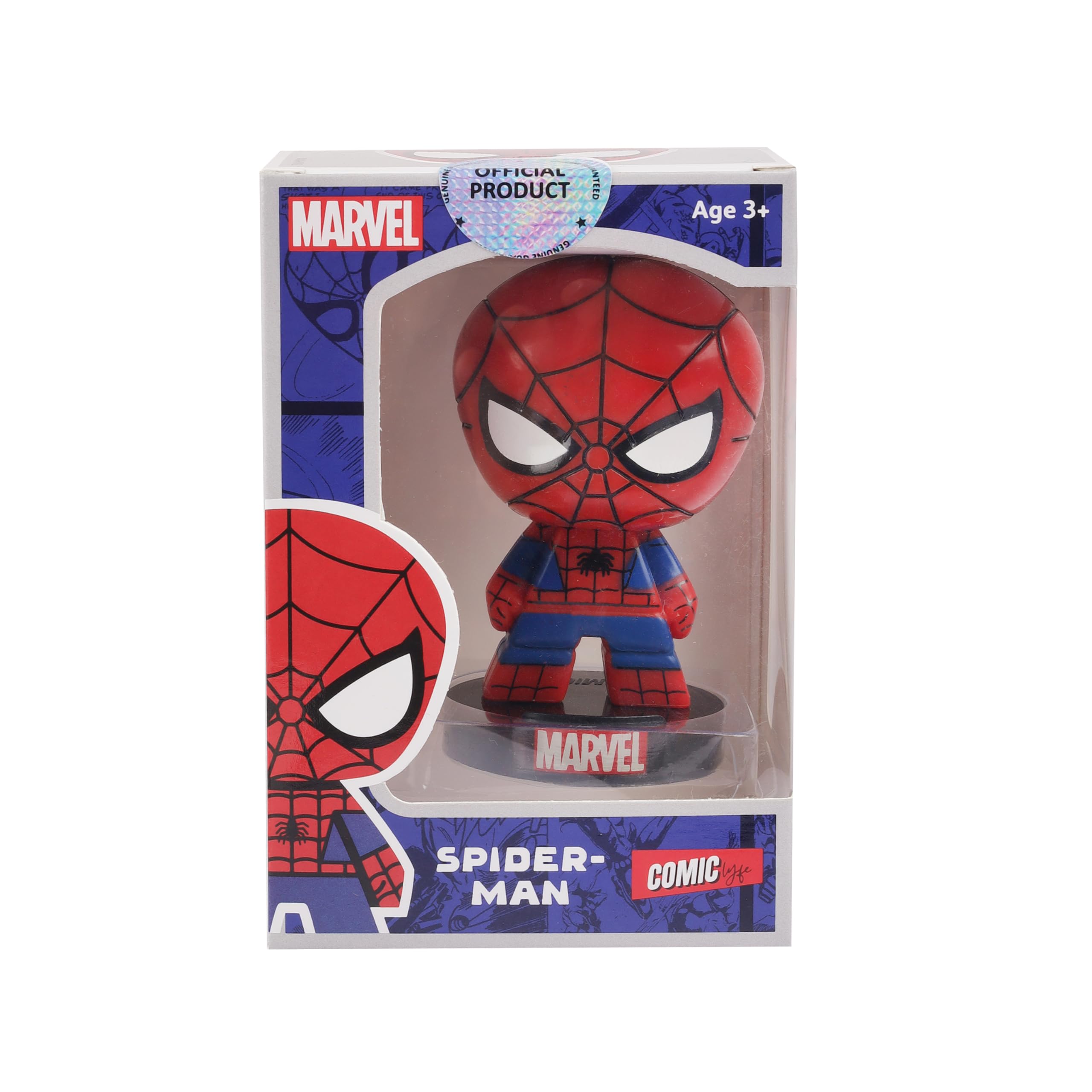 Marvel Avengers Super Hero Spider Man Limited Edition Bobblehead for Home Décor, Car Dashboard, Office Desk & Study Table (Pack of 1)(Plastic) - Image 7 thumbnail