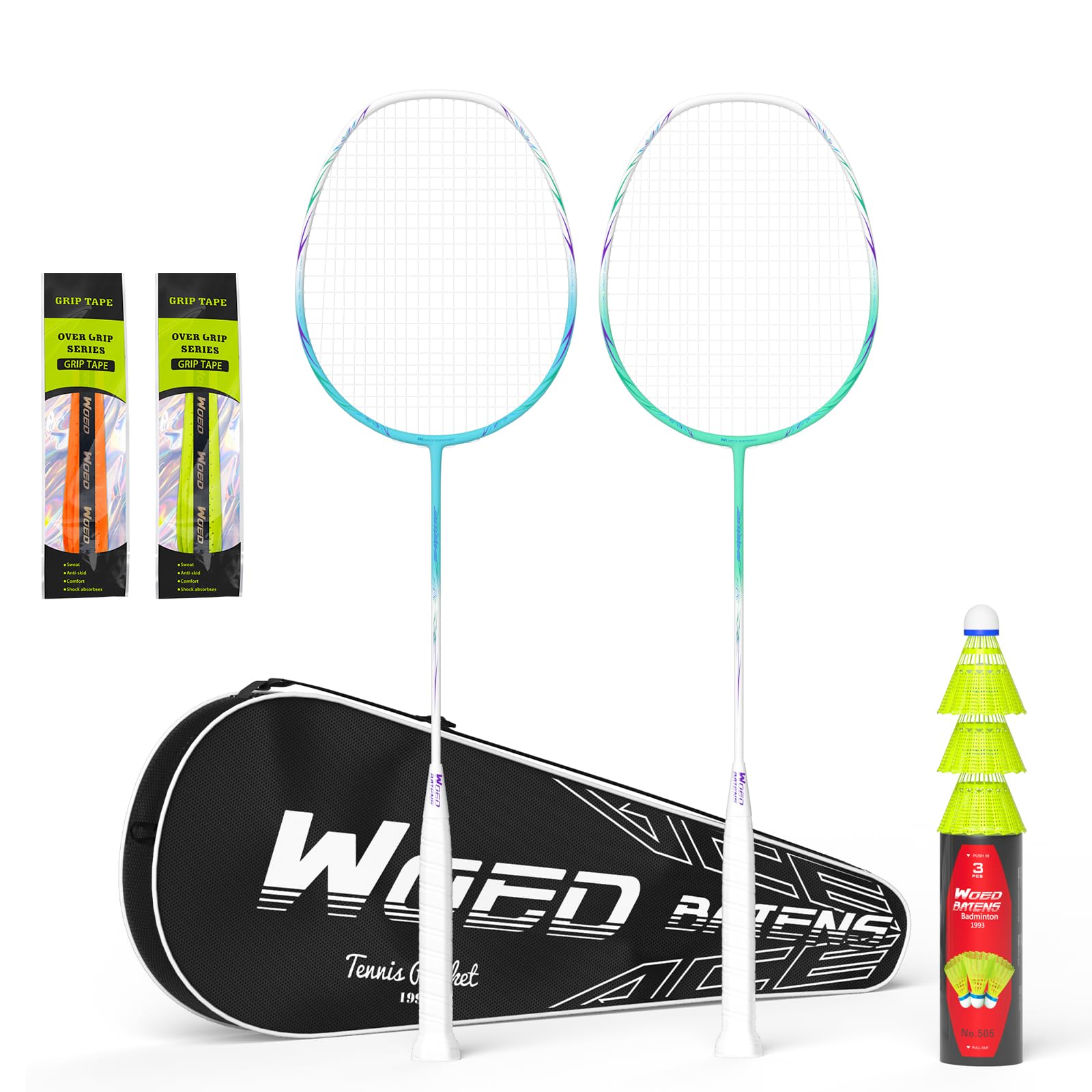 Raquetas de bádminton Profesionales de Fibra de Carbono para Patios Traseros y Gimnasio