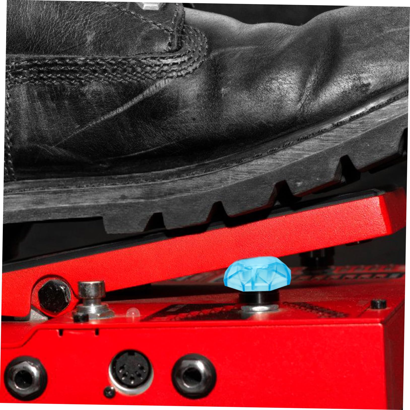 TOGEVAL 5pcs Guitar Effect Pedal Footswitch Topper Cap Plastic Guitar Foot for Accessories