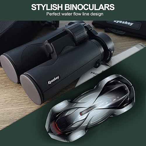 Miniatura 3 de Prismáticos de viaje para adultos, 10 x 42 HD, ligeros e impermeables, compactos y transparentes, perfectos para observación de aves, senderismo,