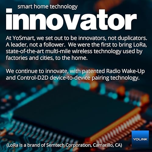 Miniatura 5 de YoLink Detector de fugas de agua 4 con alarma de audio de 105 dB, advertencia de congelación, notificaciones push de la aplicación, alertas
