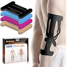 KTQUICK Precut Kinesiology Tape for Elbow,12PCS,20% Stronger Adhesive,Black