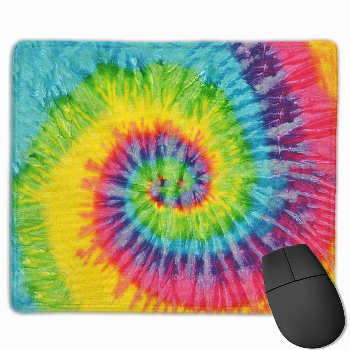 Tie Dye Mouse Pad Gaming Mousepad Non-Slip Rubber Mouse Mat for Computers Laptop