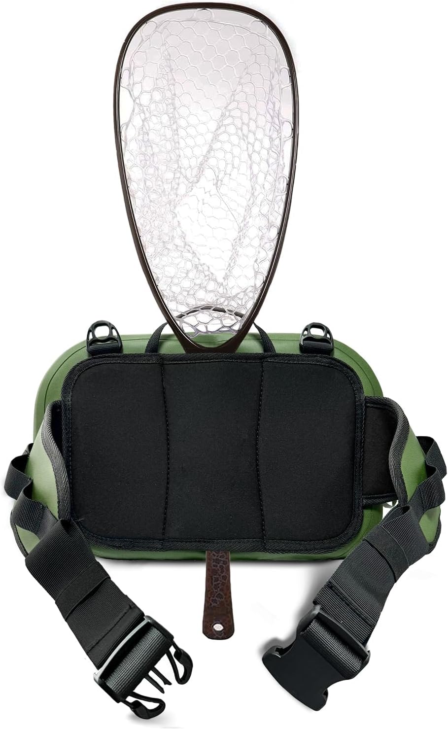 Buffalo Gear Waterproof Fishing Fanny Pack,8.9L Fishing Waist Pack with Airtight Zipper for Fly Fishing,Kayaking,Camping,Outdoor Sports Green