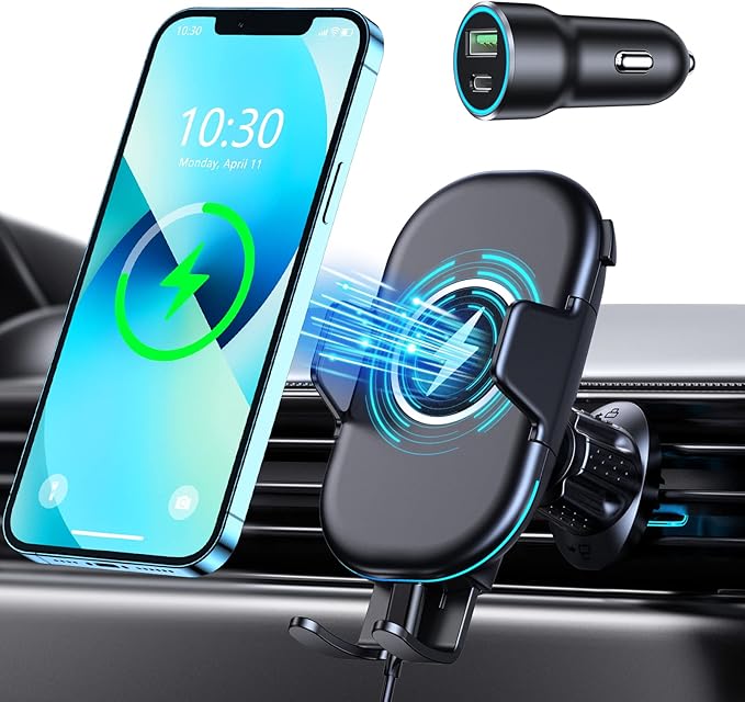 MANKIW Auto Handyhalter Mit Wireless Charging - Ladend & Sicher