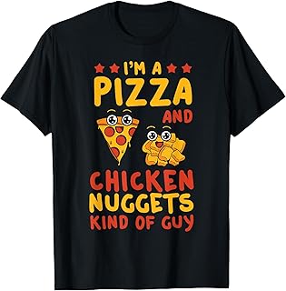 Chicken Nugget Pizza Lovers Nuggies Fans Nug Fast Food T-Shirt