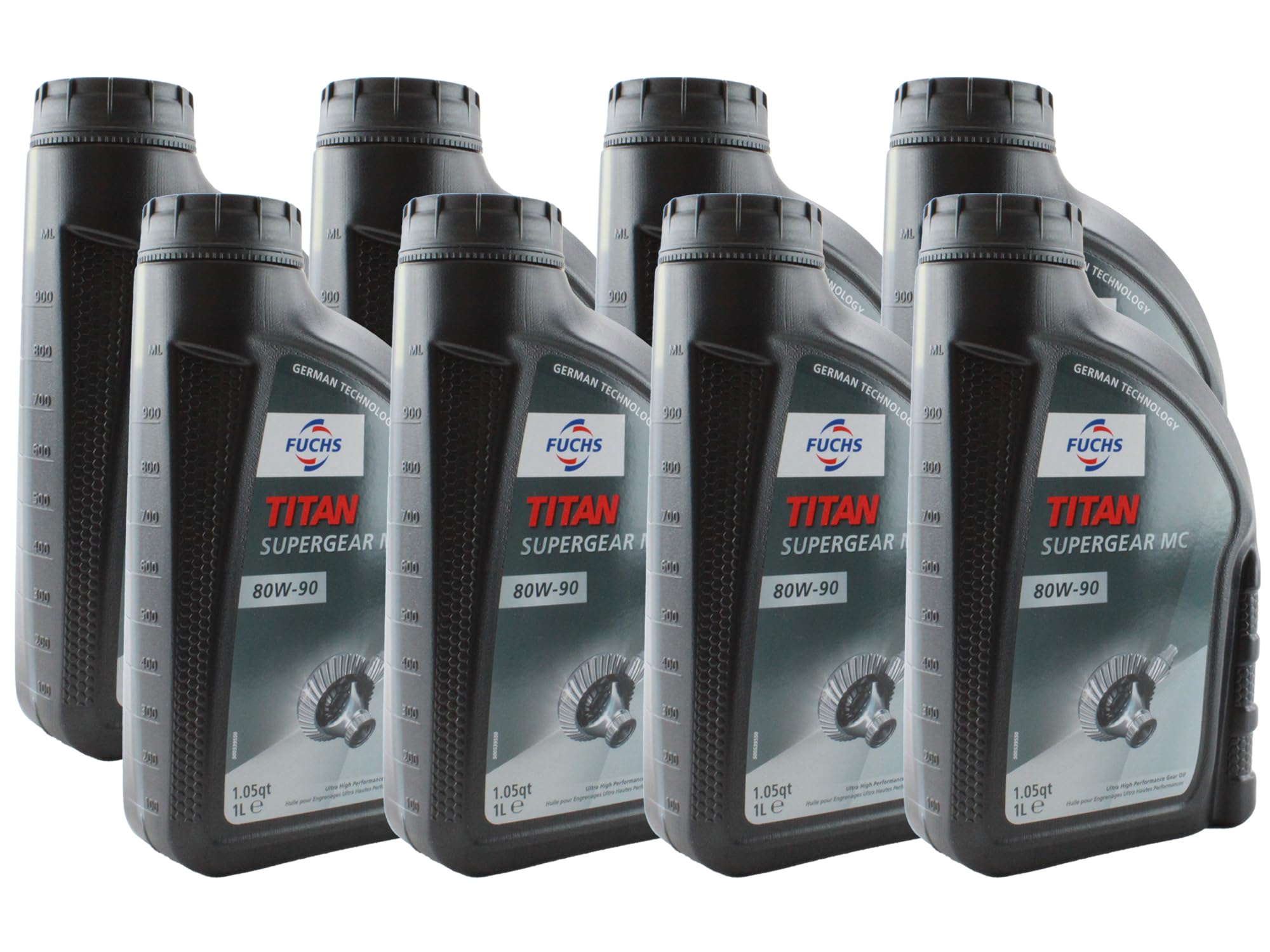 Fuchs 8 Liter TITAN SUPERGEAR MC SAE 80W-90 Gear Oil (8 x 1L)