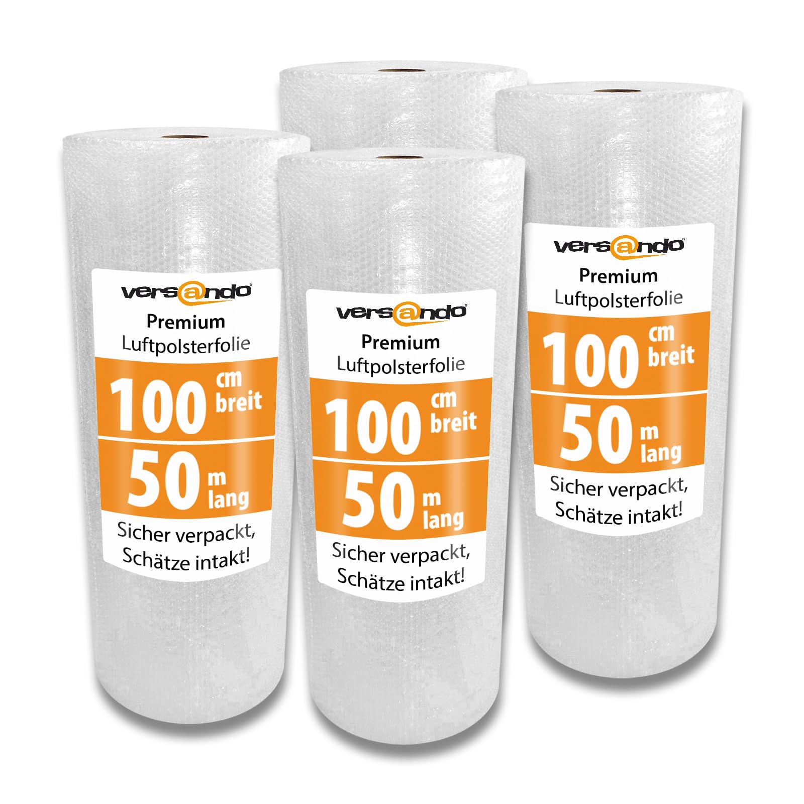 versando 4 envoltorios de burbujas de 50 m x 1 m, embalaje para mudanzas, | papel de burbujas de 2 capas