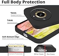 Vista 5 de Funda compatible con Realme 11 Pro Plus de silicona líquida verde oscuro, suave al tacto para Realme 11 Pro Plus, funda delgada de silicona a prueba