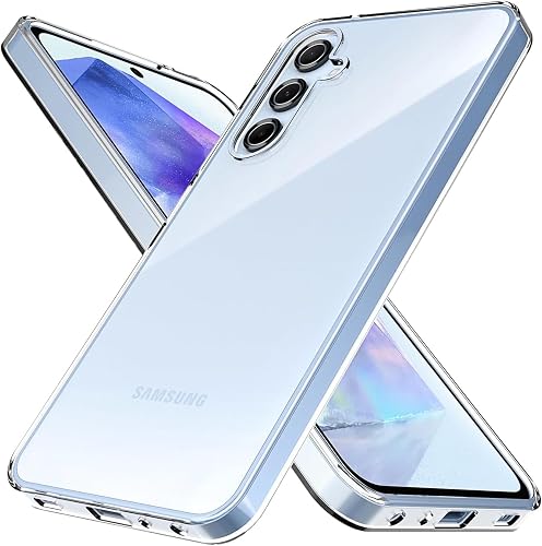 Nextway Case Compatible with Samsung Galaxy A55 – Crystal Clear Slim TPU Cover, Shockproof Flexible Protection, Anti-Scratch Lightweight Transparent Phone Case with Precise Cutouts