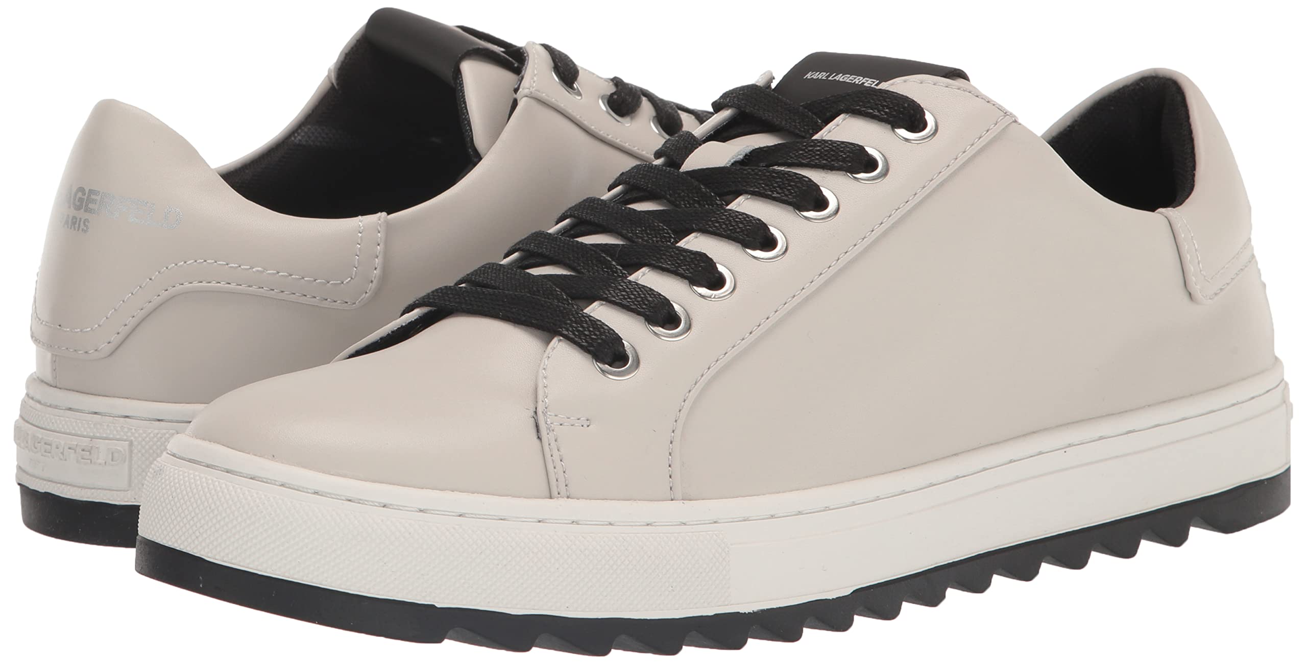 Karl Lagerfeldparis Mens Recycled Leather Low Top Sneaker