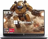 Laptop 2026 com processador AMD Ryzen 3 4300U (até 3,7 GHz), placa de vídeo AMD Radeon, SSD NVMe DDR4 de 16 GB de 512 GB, Wi-Fi, tipo C, webcam, tela IPS Full HD de 15,6 polegadas, laptop