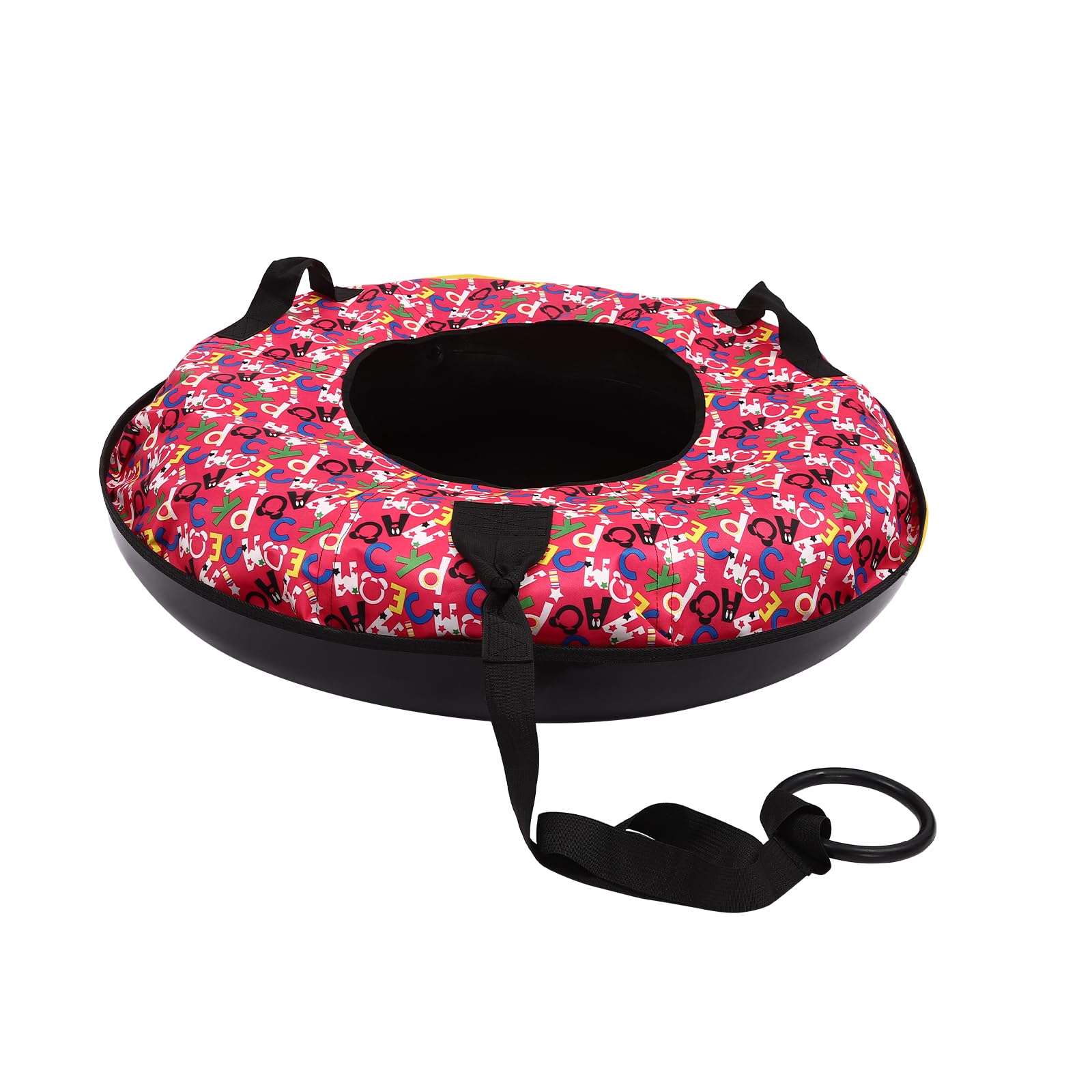 Snow Tube Heavy Duty Inflatable Sledding Tube High Speed Snow Tube Sled Towable Sledding Tube Oxford Cloth Snow Tube for Adults & Kids