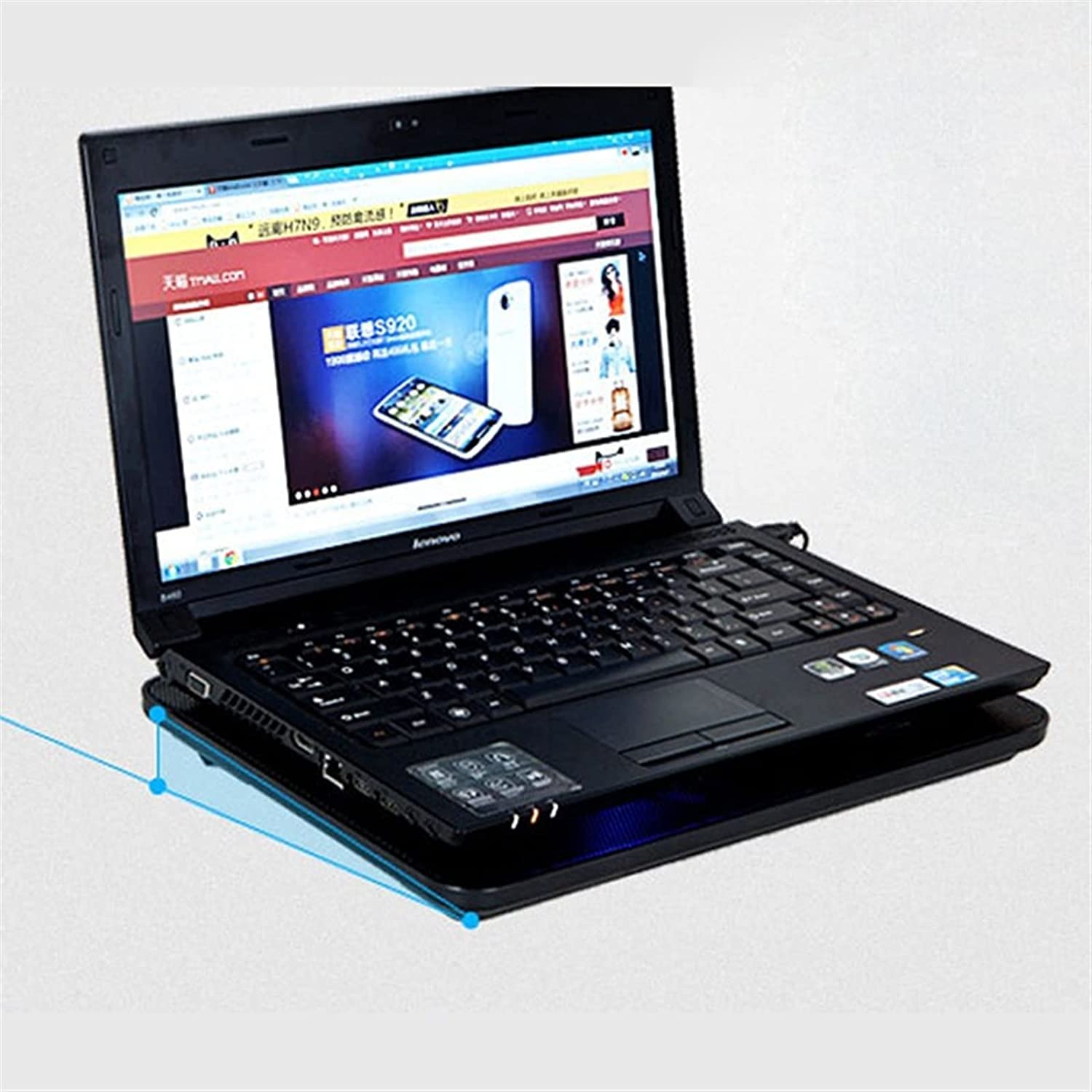 Podstawka Chłodząca Stabilny 5 Wentylator 2 USB Chłodziarka Do Laptopa Podstawka Chłodząca Podstawa LED Notebook Cooler Stojak Na Cichy Biurko
