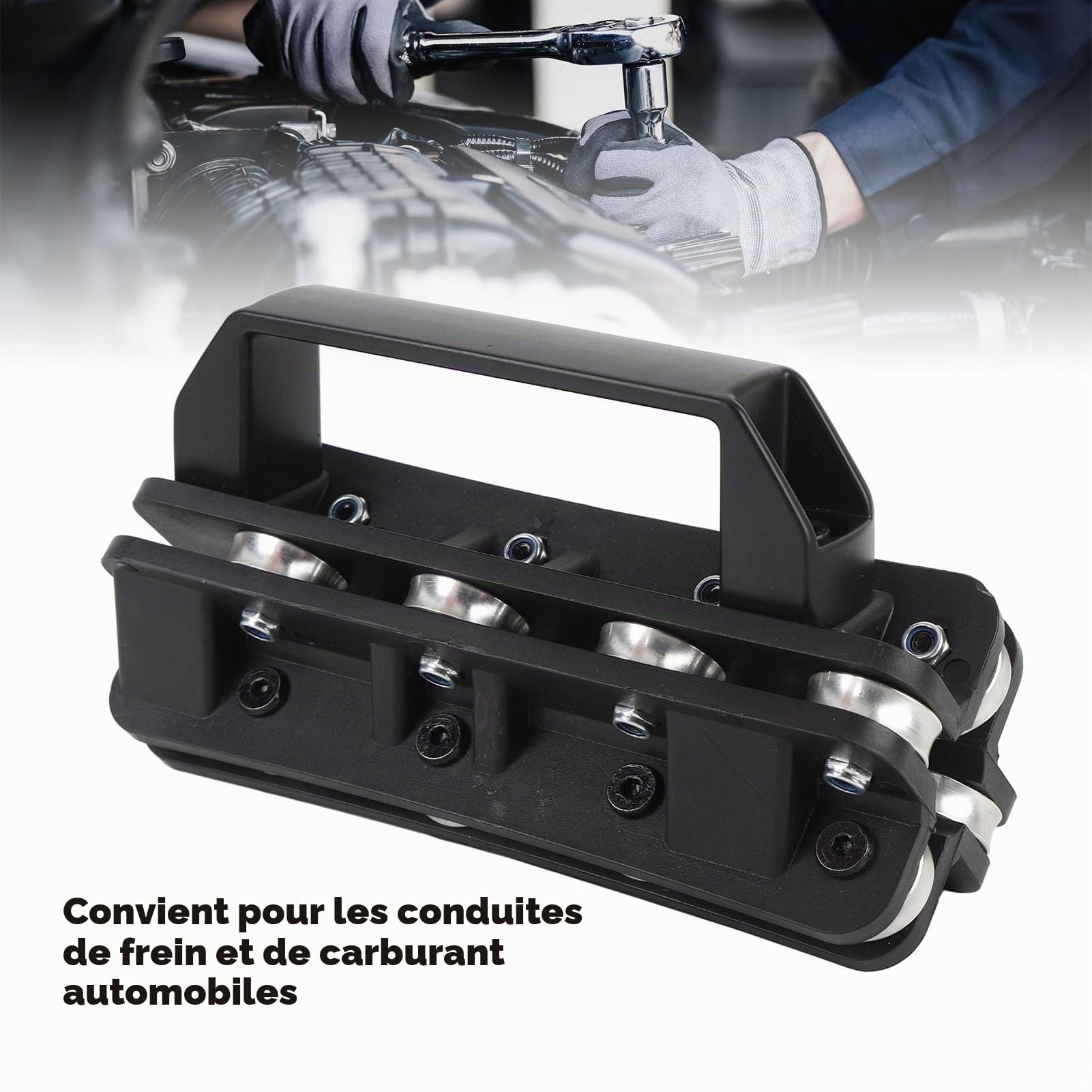 Outil de Redressage de Tube Portatif Redresseur de Tuyau de 20 Mm pour Conduites de Frein et de Carburant Automobile - Conception Multifonctionnelle et Manipulation Ergonomique