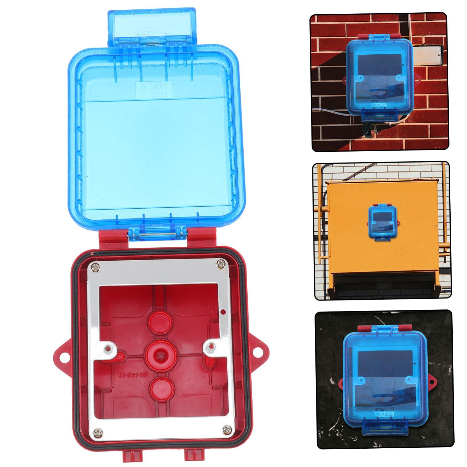 Protectora para Botón de Alarma Manual Sap Diseño Robusto y Estético Instalación Compatible con Sistemas de Sensor Protección para Puntos de de Emergencia Color Azul