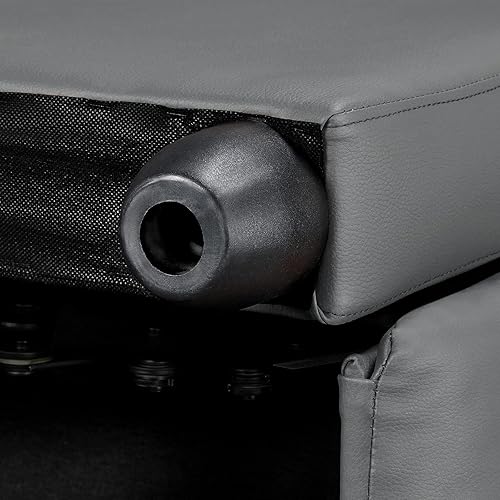 Miniatura 15 de Yaheetech Silla reclinable de cuero de 2 asientos, sofá moderno para sala de estar, cine en casa, color negro Negro -,Beige,Marrón,Gris,Beige