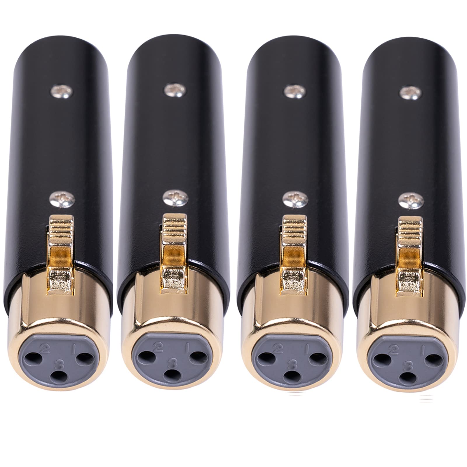 Adaptador XLR Hembra A Macho TRS De 1/4 De Pulgada Cambiador De Género Adaptadores