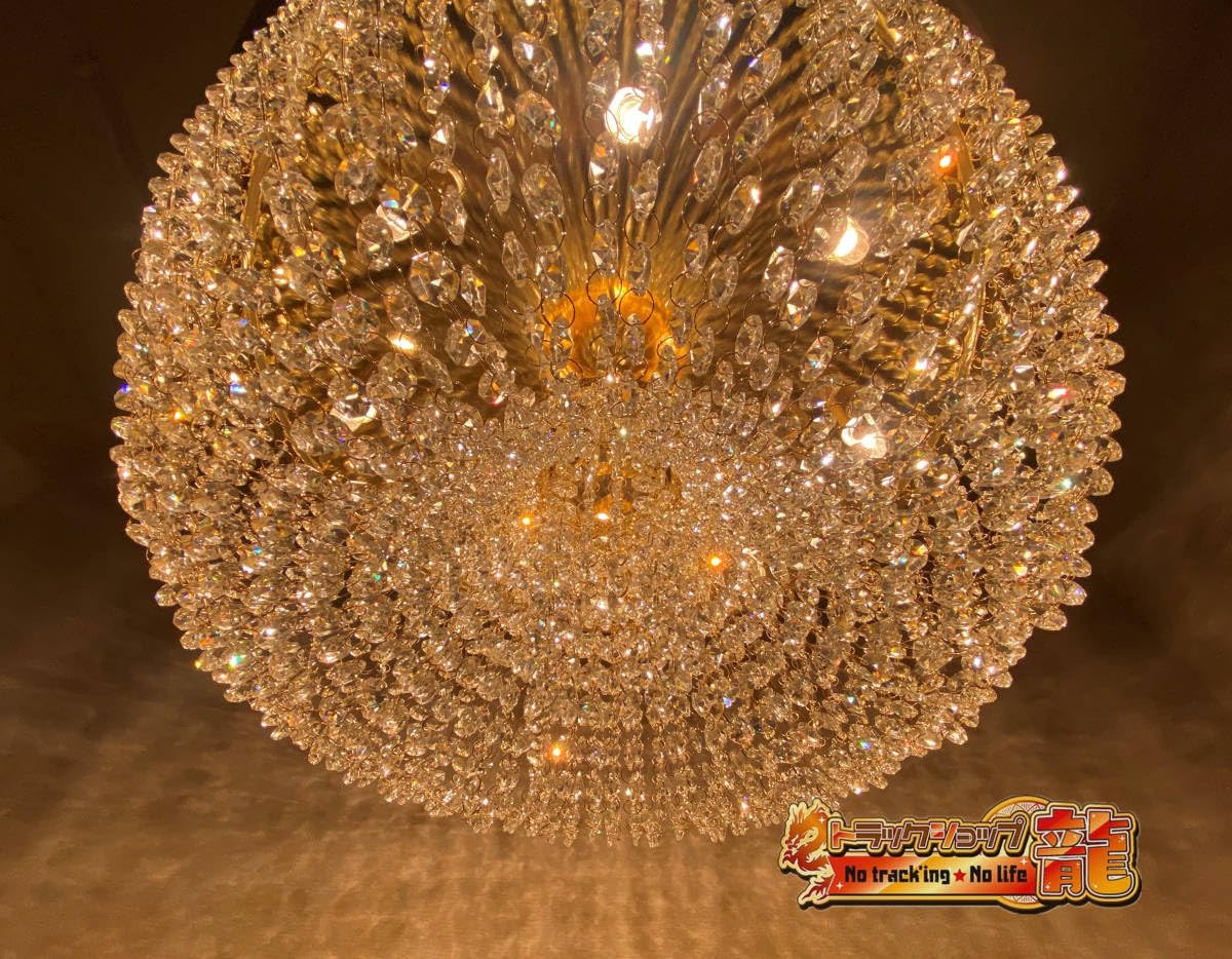 Amazon.co.jp : 即納！Φ63㎝ りんご型 シャンデリア 天吊り フル