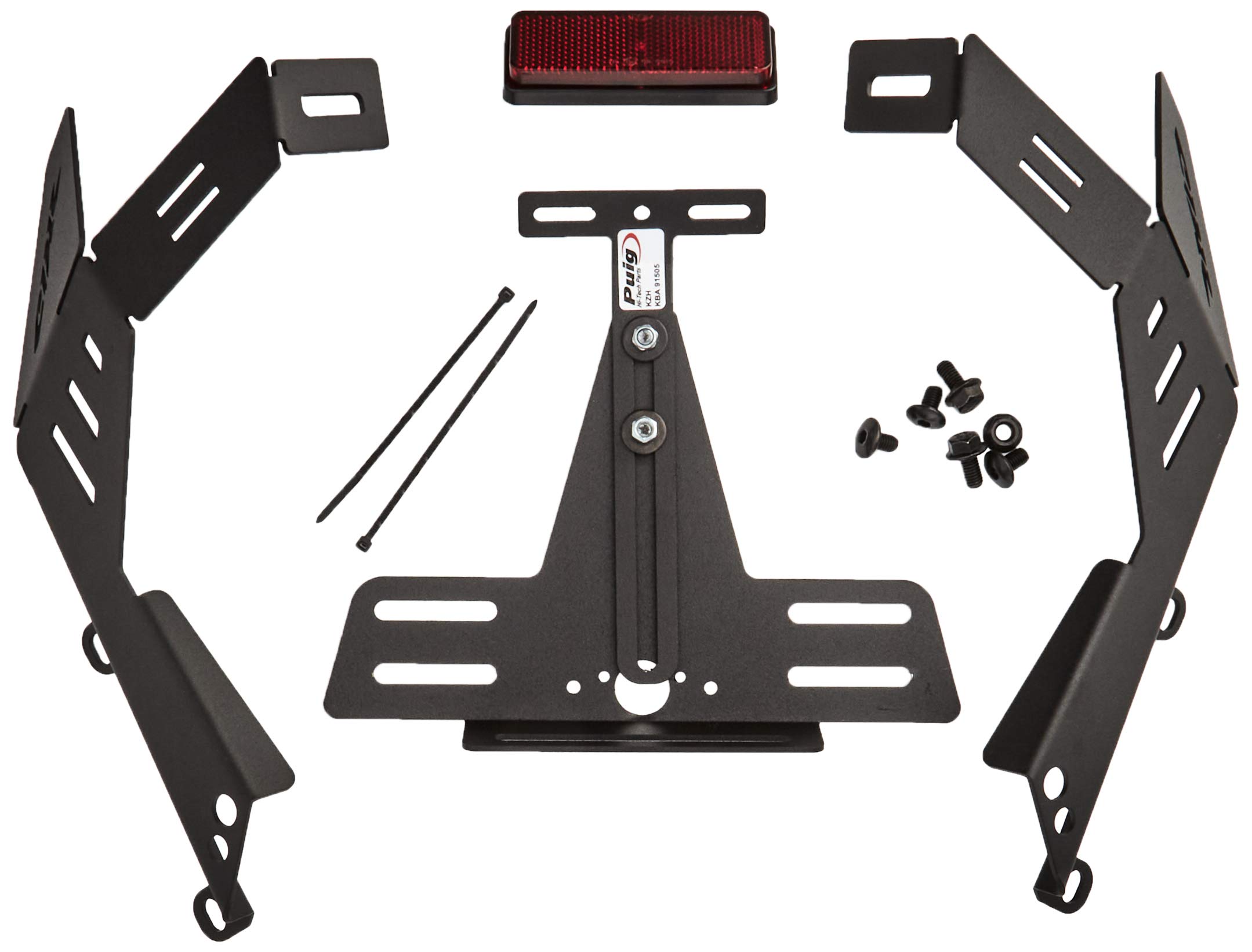 Puig 1612N Soporte Portamatrículas accesorio específico, Negro