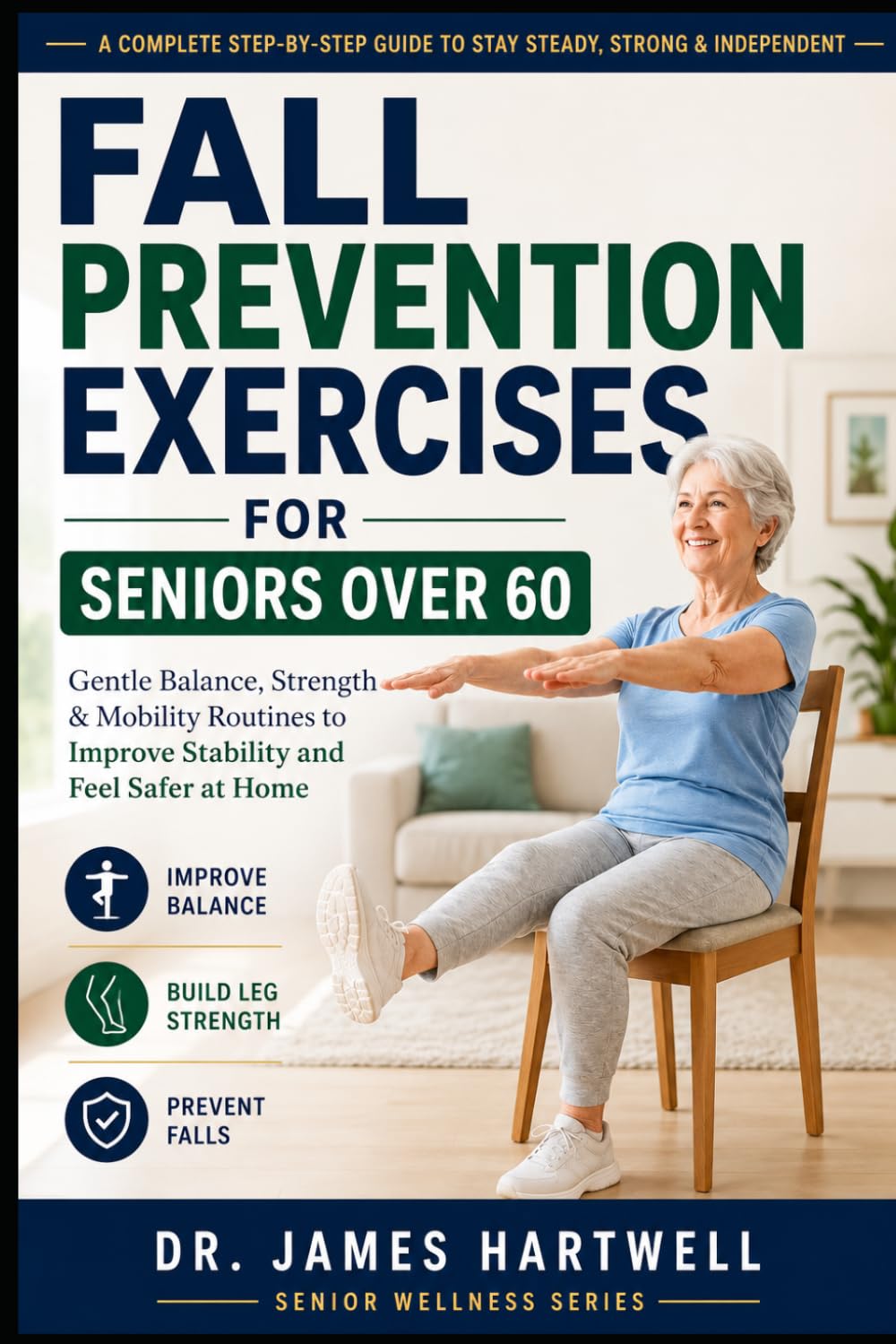 Fall Prevention Exercises for Seniors Over 60: Gentle Balance, Strength and Mobility Routines to Improve Stability, Prevent Falls and Feel Safer at Home (Senior Wellness Series)