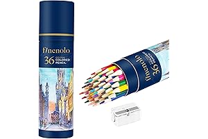 36 Pack Long Colored Pencils for Adult Coloring Books