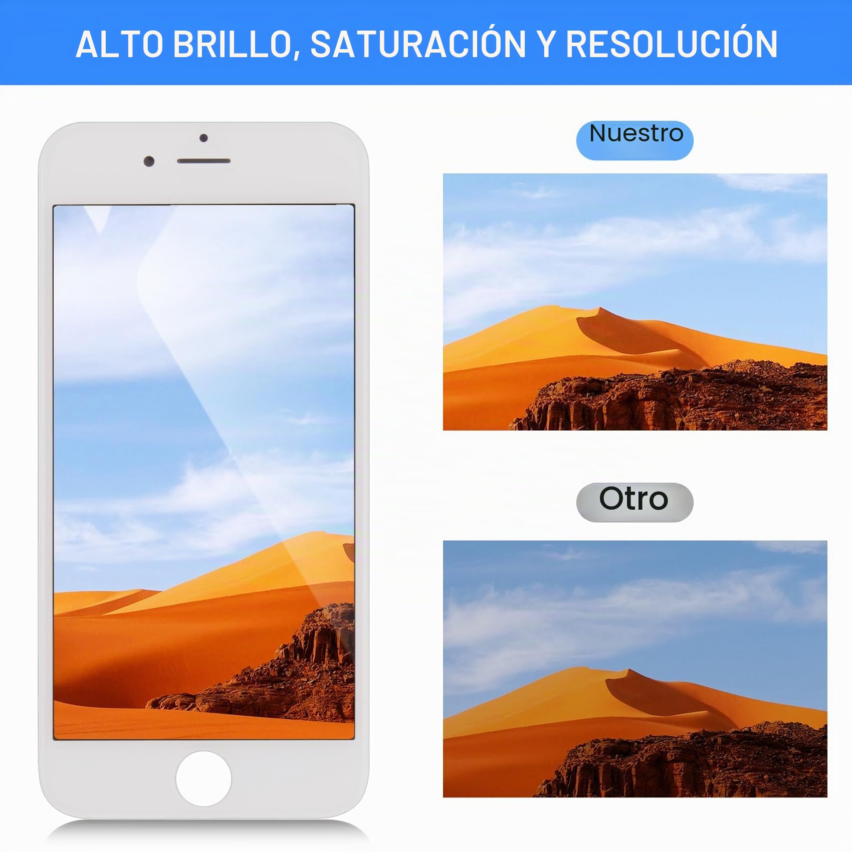 Pantalla para iPhone 6 Pantalla LCD para iPhone 6 Reemplazo de la pantalla para iPhone 6 4.7" LCD Display Touch Screen Digitizer Assebmly (Modelo: A1549 A1586 A1589 A1522 A1524) con herramientas