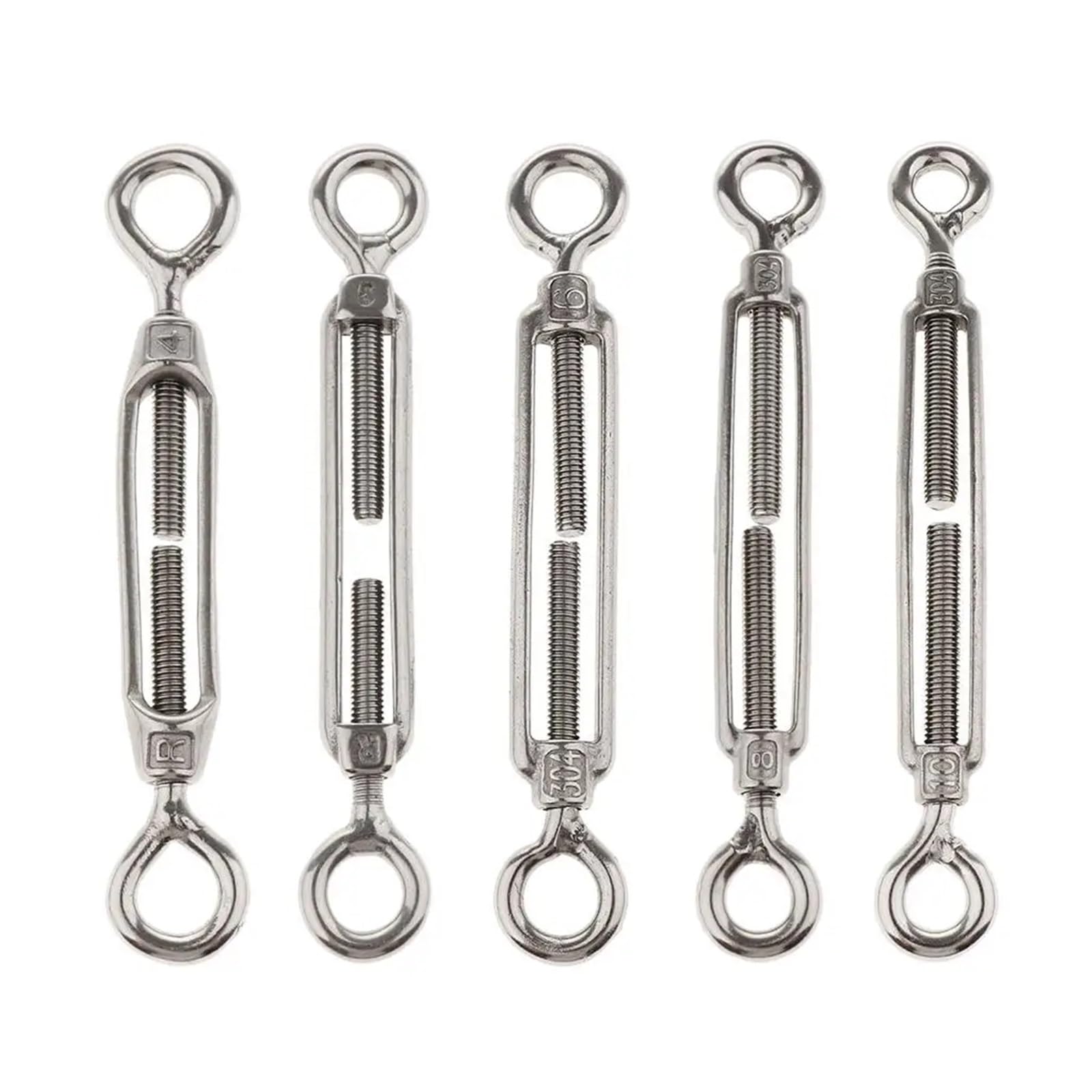 Vite for sartiame tenditore for fune metallica da 10 pezzi in acciaio inossidabile per Recinzioni e Supportos Piantes(M5)