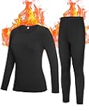 Thermal Underwear Sets for Women, Long Johns Fleece Lined Top & Bottom, Warm Skiing Base Layer Cold Weather Winter