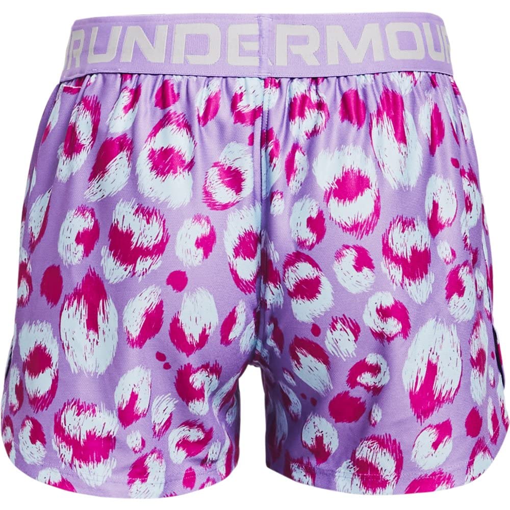 Under Armour de las niñas impreso Play Up Shorts, niña, color