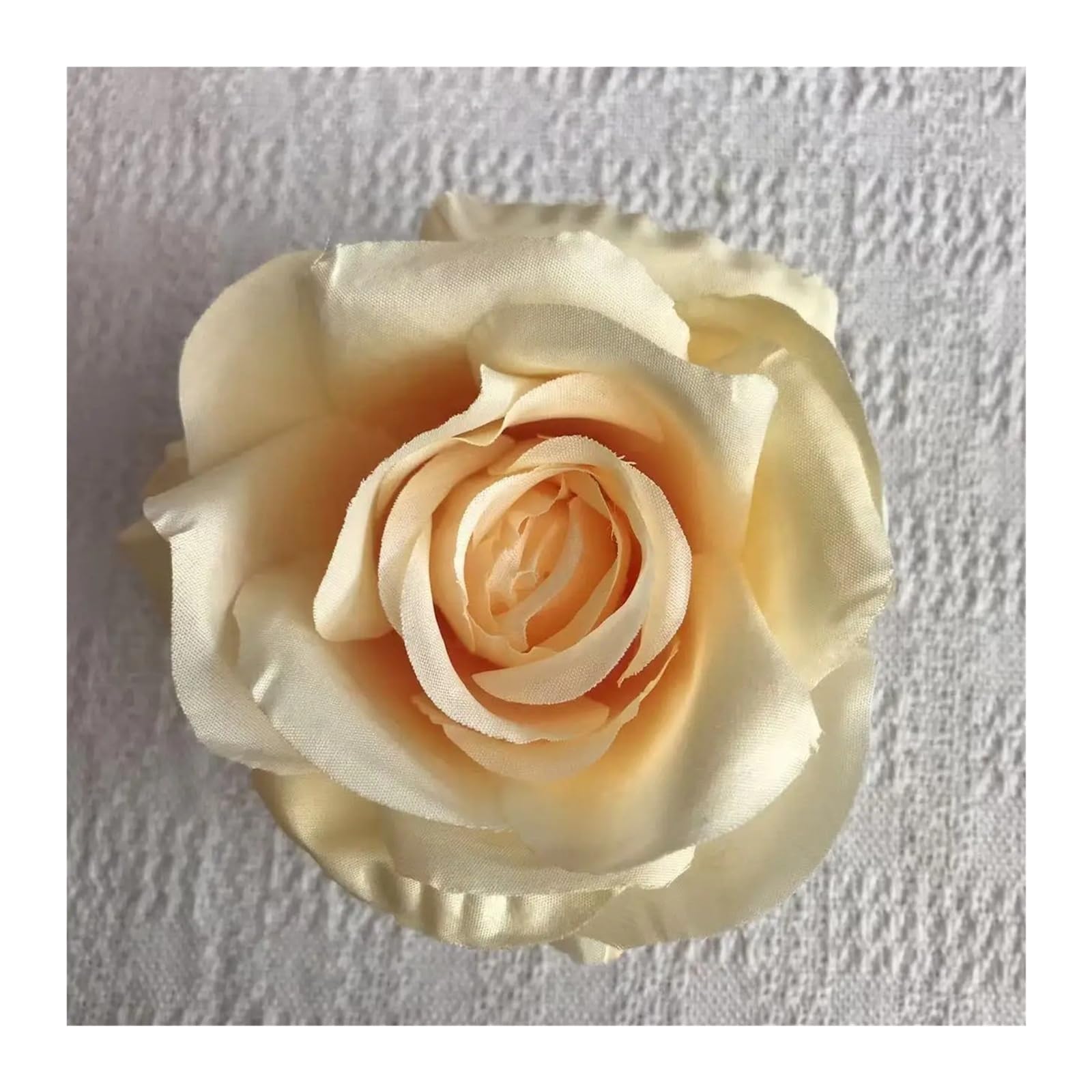 LOVSSU Fabric Flowers Simulation Rose Flower Head 11cm DIY Handmade Handicrafts Garland Decoration Hairpin Drama Headdress Fake(2 color)