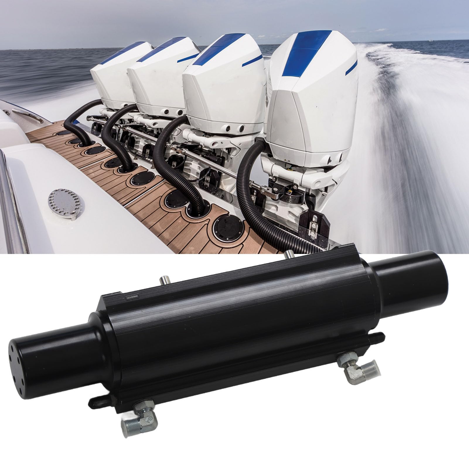 Zestaw Siłownika Układu Kierowniczego do Silnika Zaburtowego Cylinder Wspomagania Układu Kierowniczego ze Stopu Metalu 8M0118141 Precyzyjne Sterowanie Hydrauliczne Stabilne Prowadzenie dla
