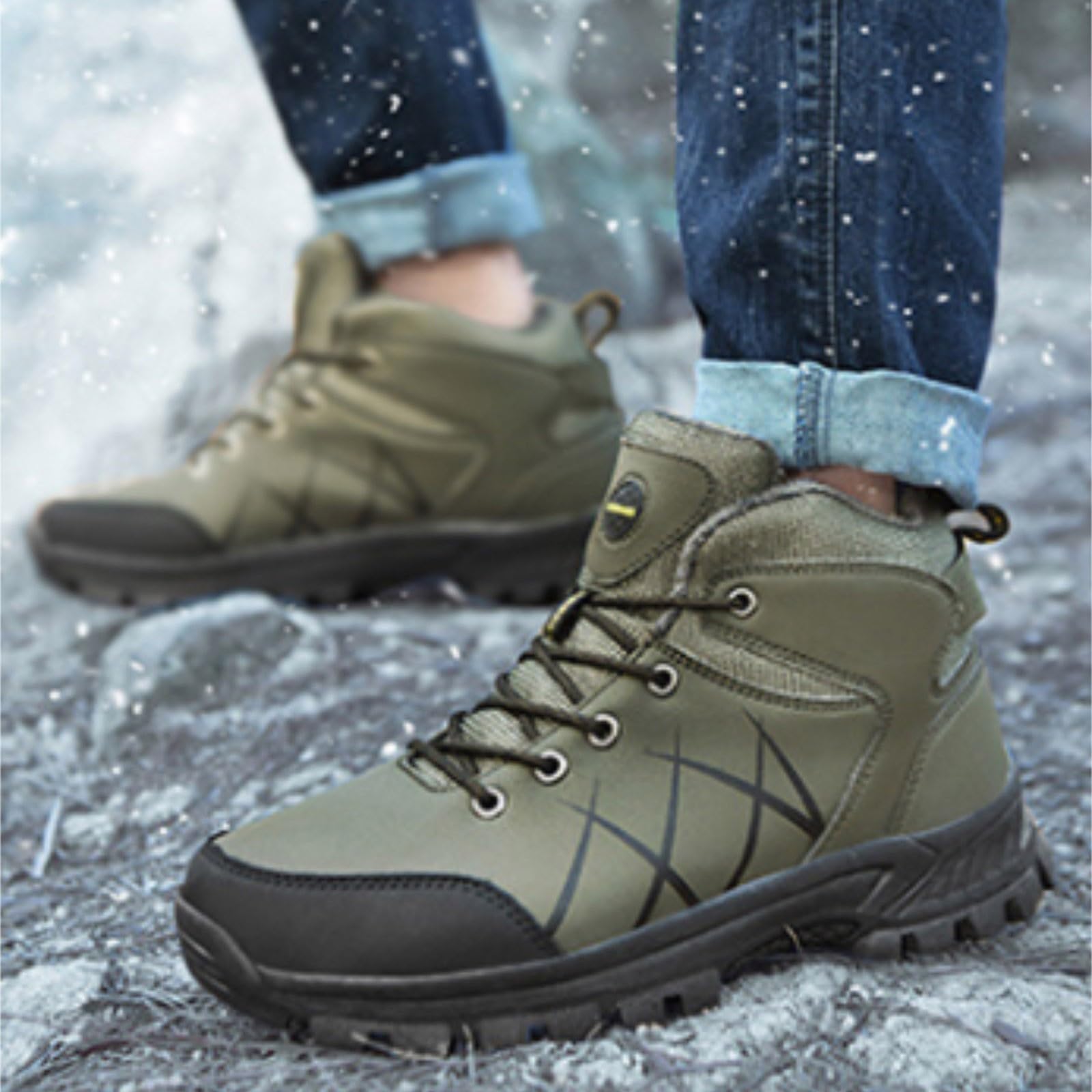 Botas de senderismo para hombre, impermeables, transpirables, botas de