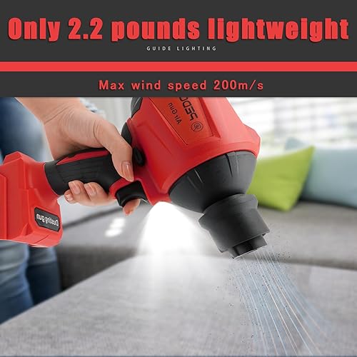 Miniatura 3 de Bomba de aire inalámbrica para batería Milwaukee de 18 V, soplador de aire sin escobillas de mano, 50000 RPM y 7 boquillas compresor de aire para