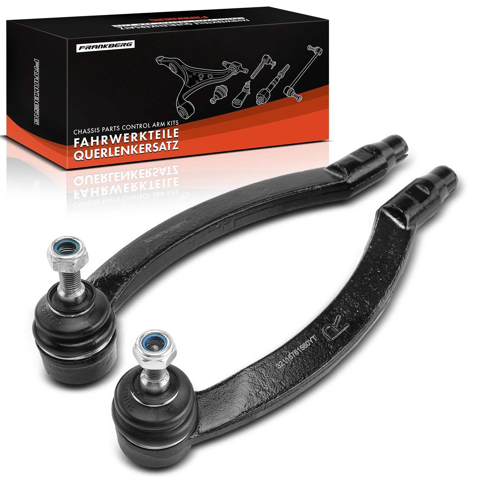 Frankberg 2x Biellette de direction essieu avant gauche droite 32136761559 | Compatible avec: M.i.n.i R50 R53, M.i.n.i cabriolet R52