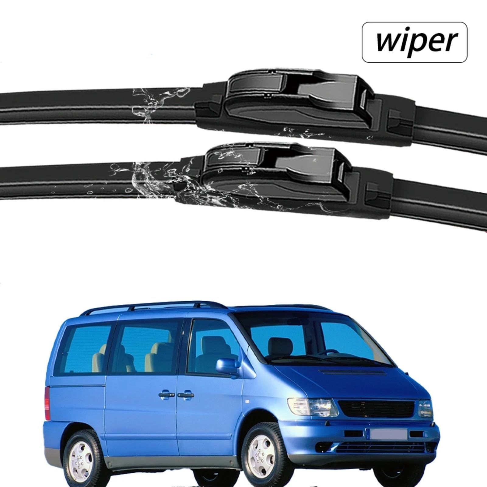 Escobilla coche Escobillas Limpiaparabrisas Delantero Coche Para Benz Para Vito W638 1996 1997 1998 1999 2000 2001 2002 2003 2uds Accesorios Ventana Parabrisas