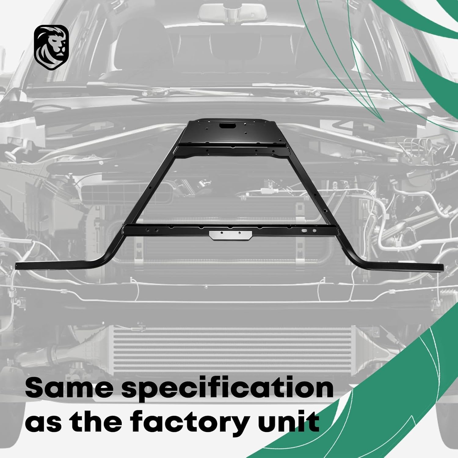 YHTAUTO Radiator Support Fit for Chevy & GMC & Cadillac Models, Sierra Silverado Yukon XL Suburban Avalanche 1500 (Classic), Tahoe, Escalade, Radiator Core Support Assembly