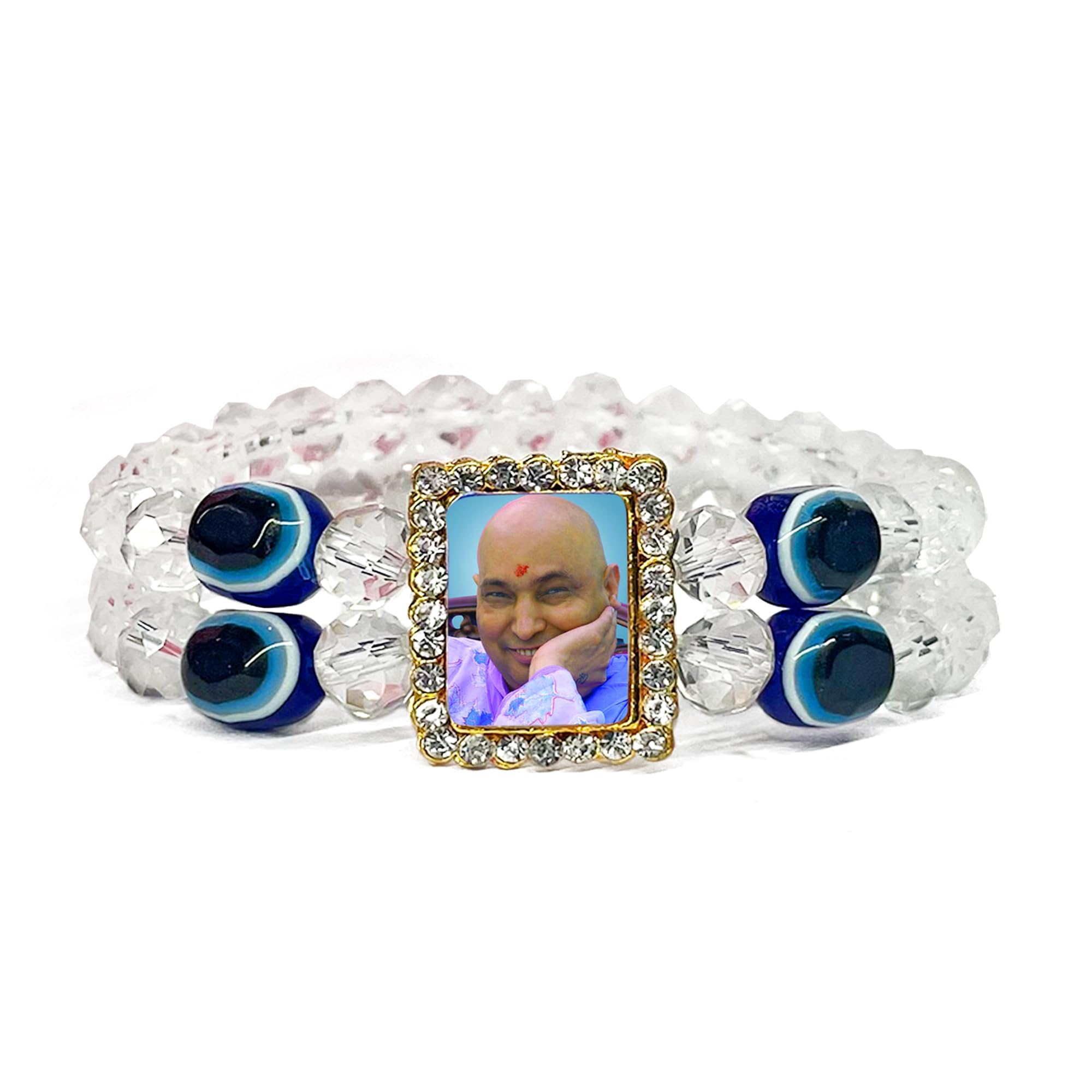 CraftsCart Blue Guruji Swaroop Bracelet | Guru Ji Bracelets | Handmade Stylish multicolor Guruji Gemstone Bracelet for Men/Women/Ladies/Kids (B0BPT3KGPD) Amazon Price History, Amazon Price Tracker