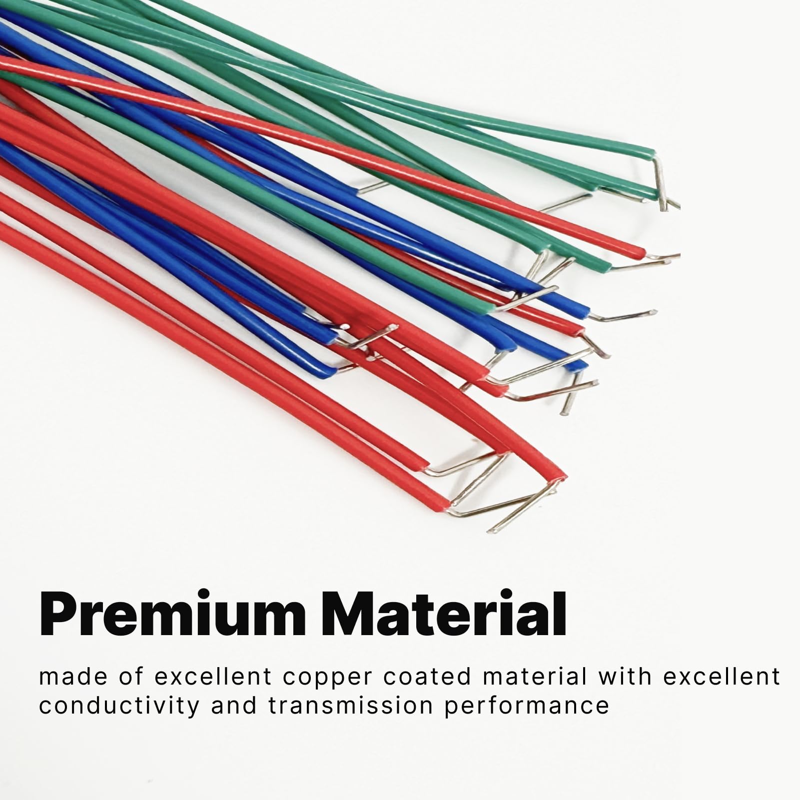 840 Cables Jumper Para Protoboard – Forma U, 14 Longitudes (2mm A 125mm) Macho-Macho, Incluye Caja Y Clip