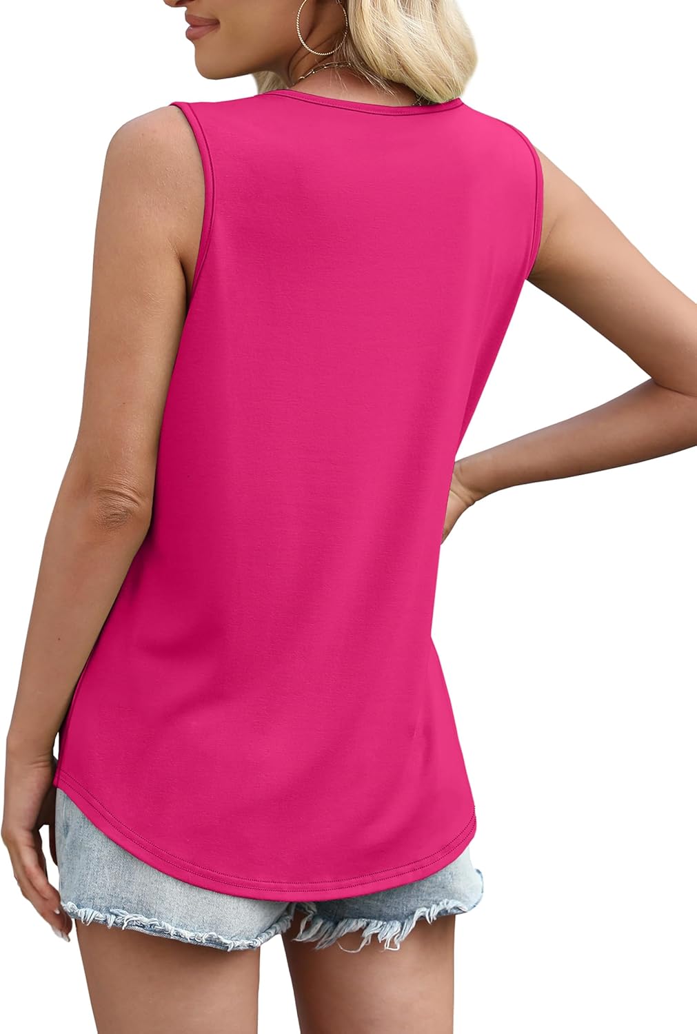 WIHOLL Women's Square Neck Tank Top - Image 5