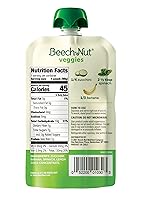 Vista 2 de Beech-Nut Veggies Stage 2 - Alimento para bebés, calabacín, espinacas y plátano, bolsa de 3.5 onzas