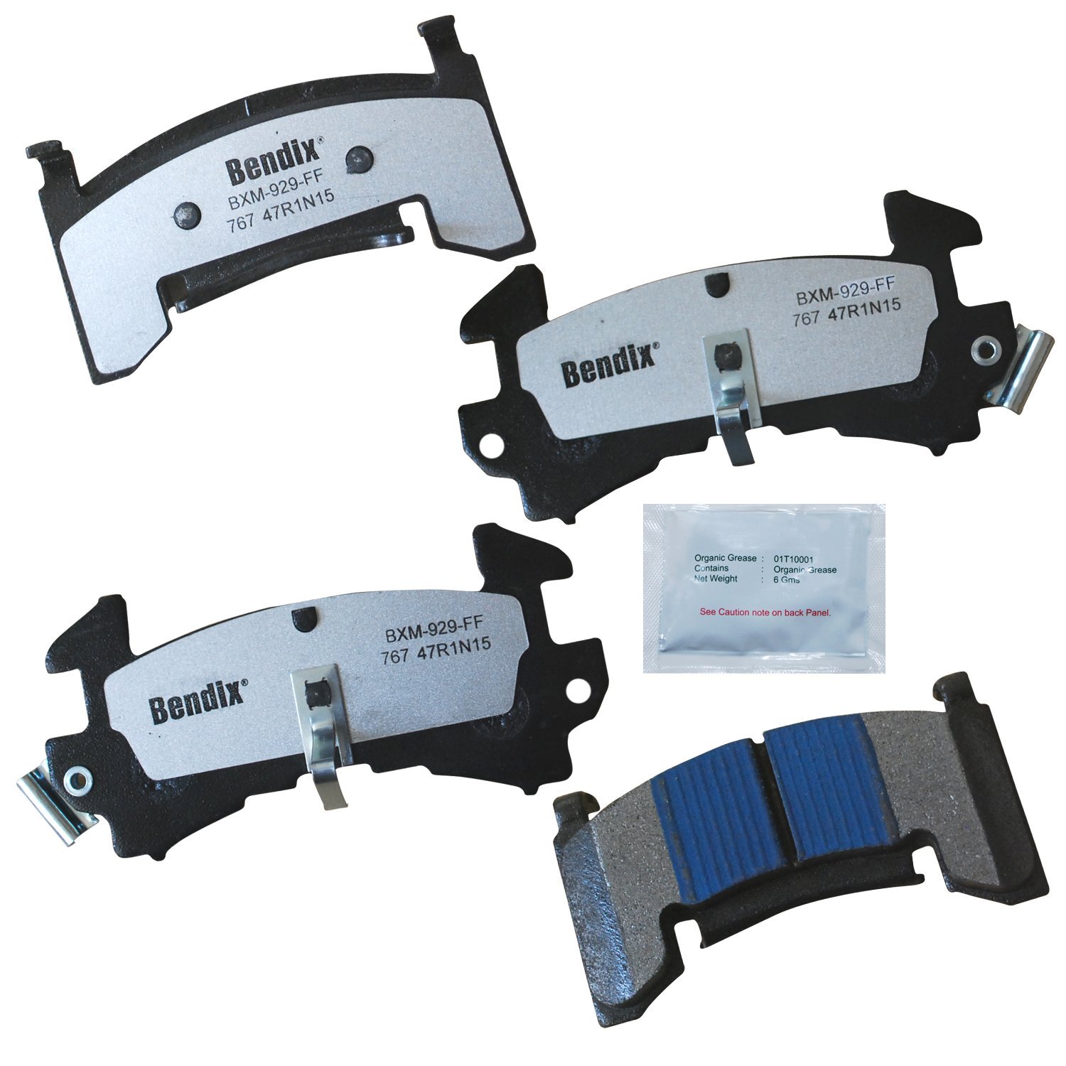 Bendix Fleet Metlok MKD767FM Semi-Metallic Front Brake Pads for Chevrolet Blazer 1997, S10 1997, GMC Jimmy 1997, Sonoma 1997, Isuzu Hombre 1997