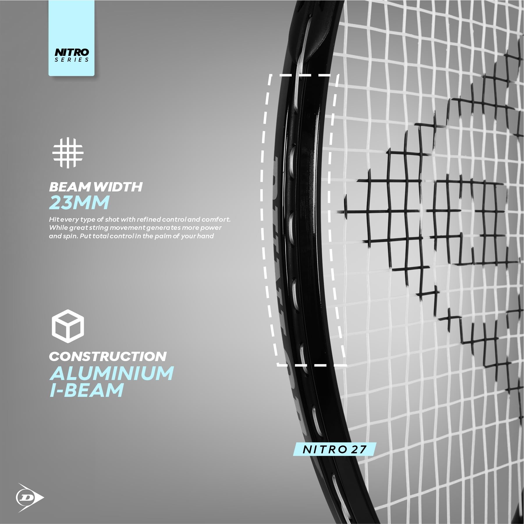 Dunlop Nitro 27 Iches - Racchetta da tennis