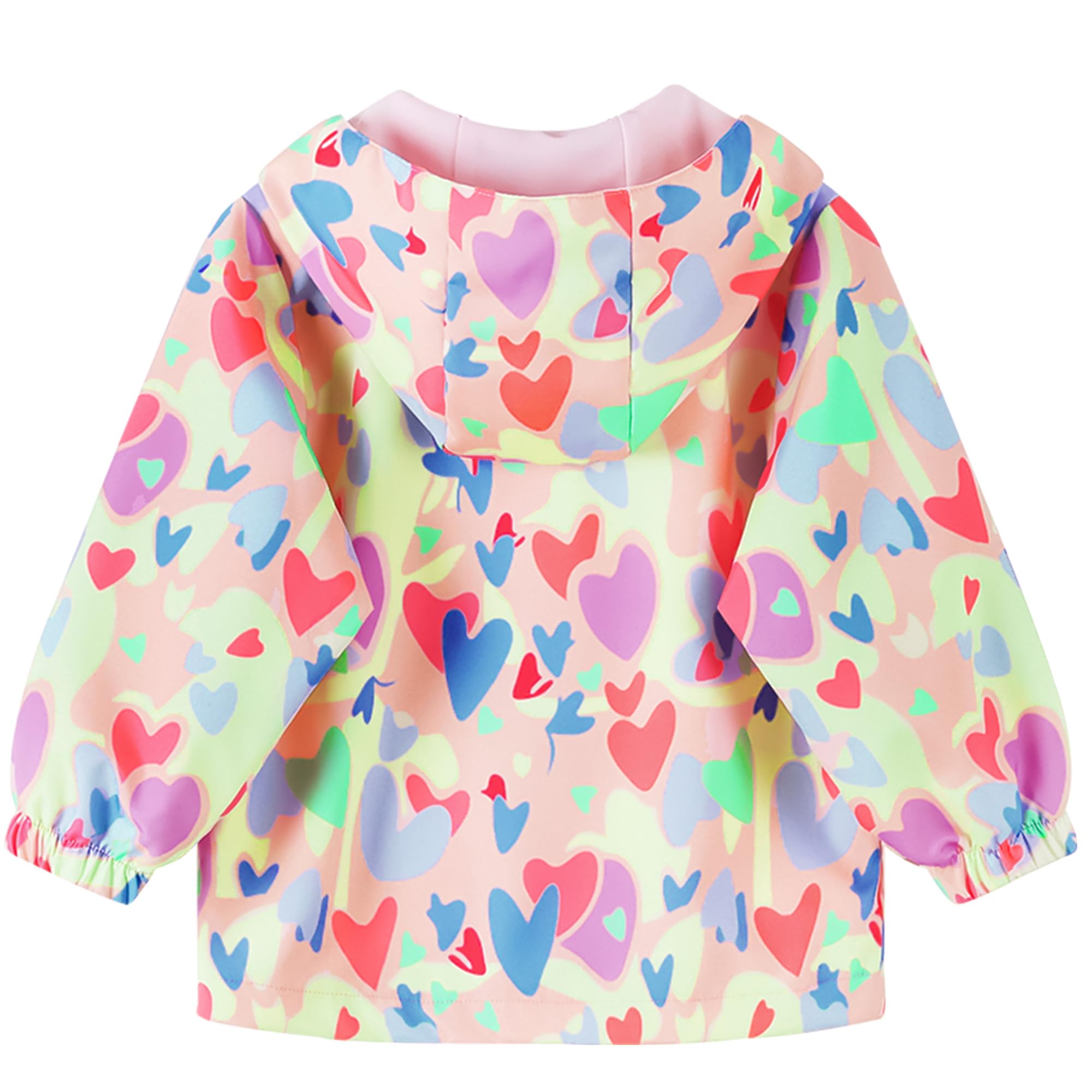 Chaqueta Impermeable Niña Niño Cortavientos Capucha Ligero Cazadora Manga Larga Softshell con Cremallera Chubasquero Primavera Otoño Abrigos Deportivos 2-10 Años