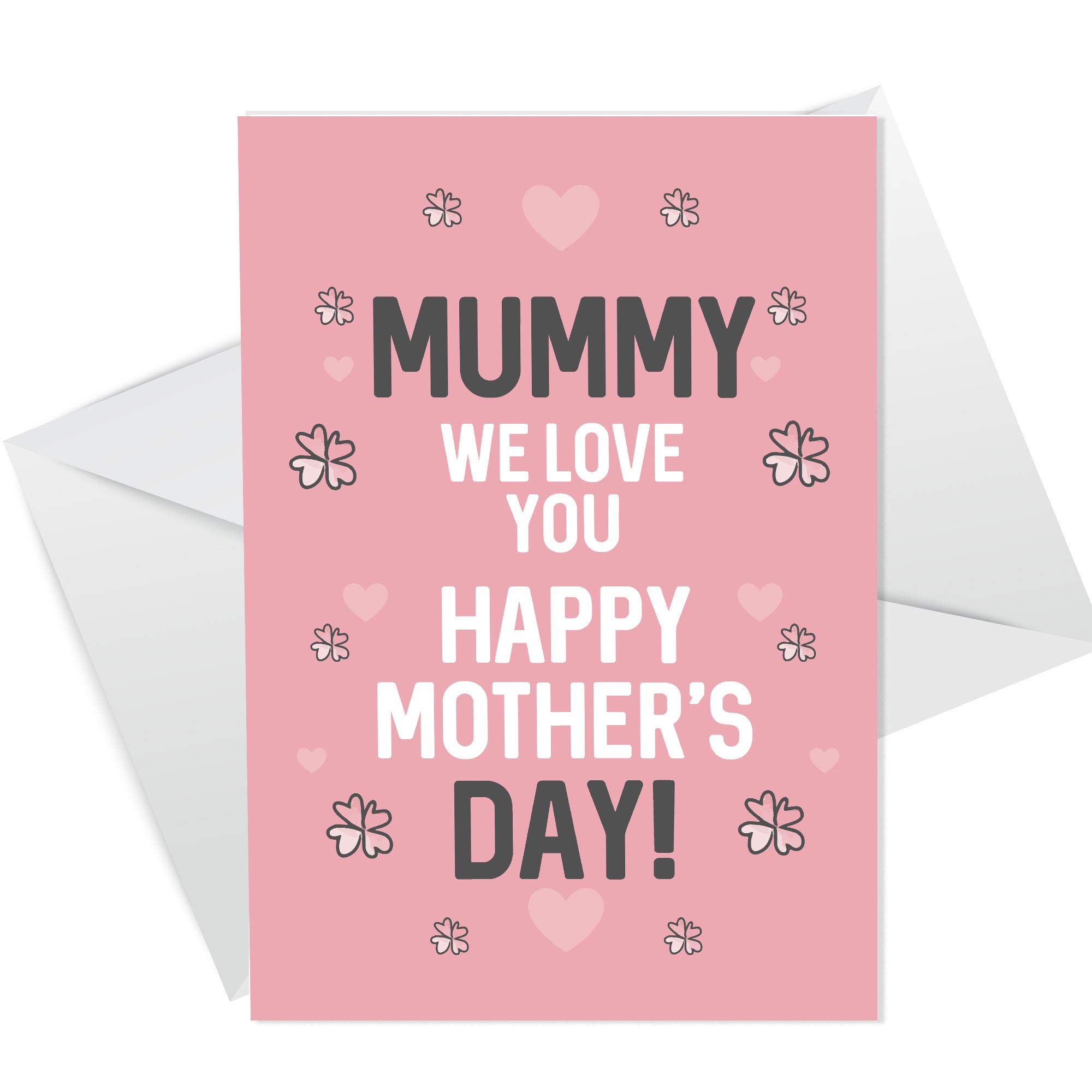 RED OCEAN Mothers Day Card For Mummy Novelty Card For Dog Mum Mummy Card For Her