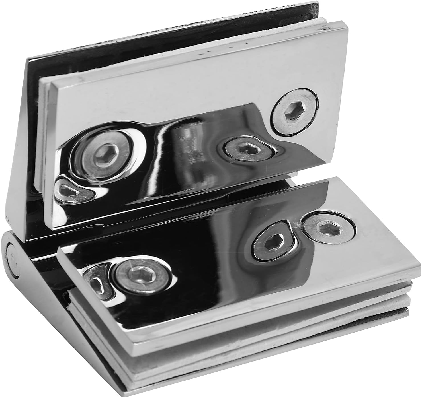 Folding Butt Hinges, Glass Door Hinge,Bathroom Clamp,Pivot Hinges,Gate Hinges, Cabinet Hinges Durable for Furniture for Bathroom for Door for Shower Room