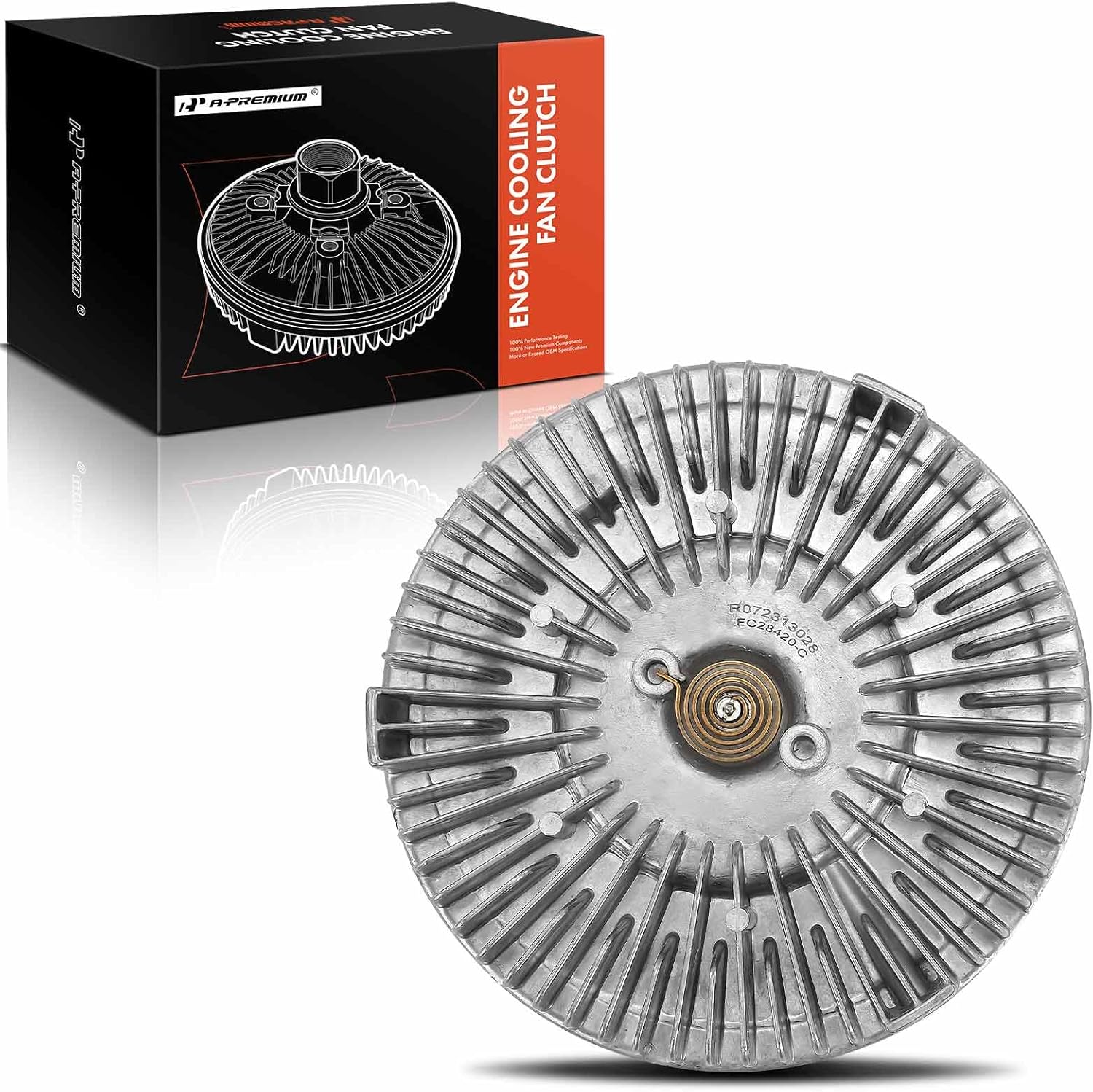 A-Premium Engine Cooling Fan Clutch Compatible with Dodge Ram 2500 3500 2000-2002, L6 5.9L, Turbo Diesel, OHV Engine, Standard Rotation, Replace# 52028894AA, 2842